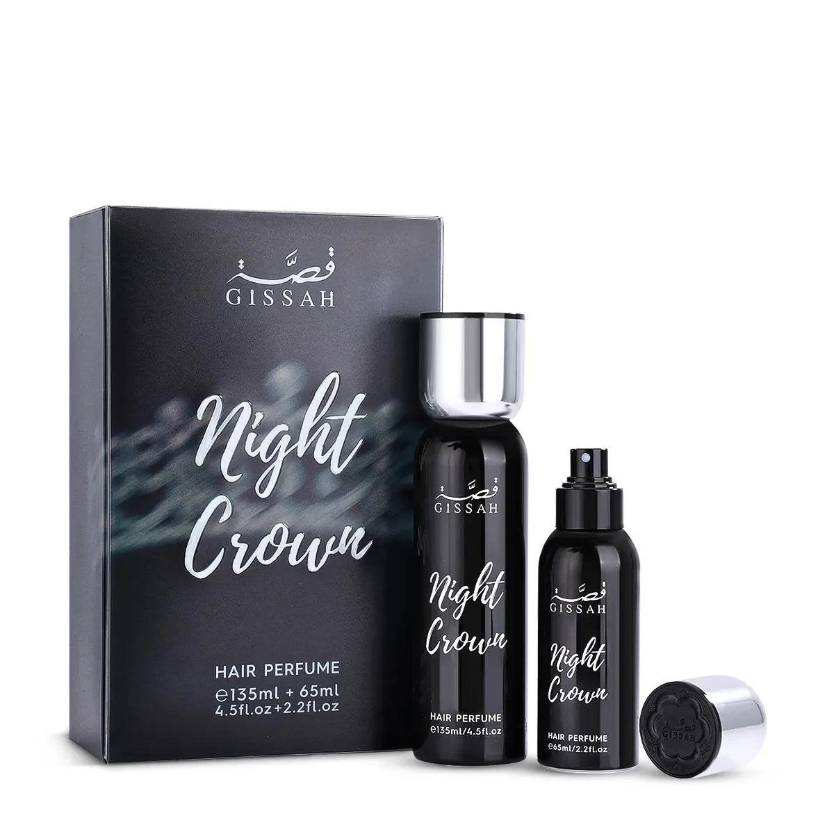 Night Crown Hair Mist Unisex Fragrance Set with Travel Size