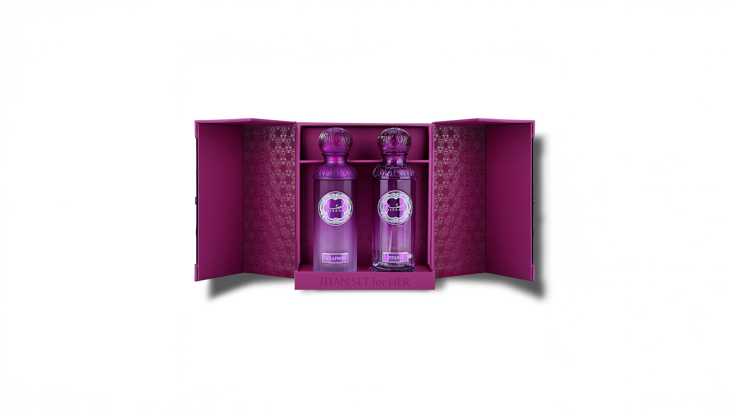 Gissah Titan Her Fragrance Gift Set - Two 90ml Perfumes