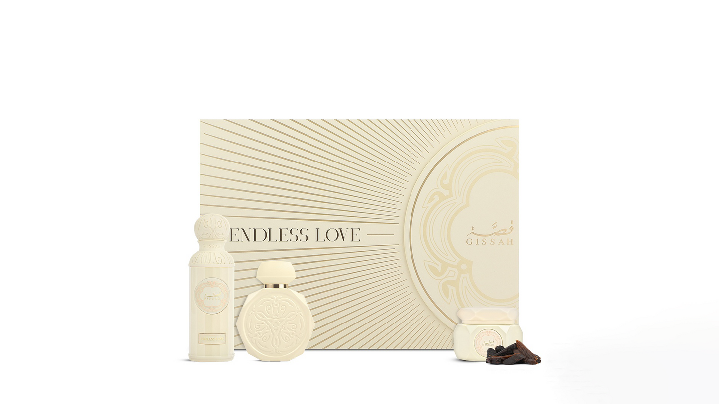 Gissah Endless Love Unisex Fragrance Set with Perfumes and Mamoul