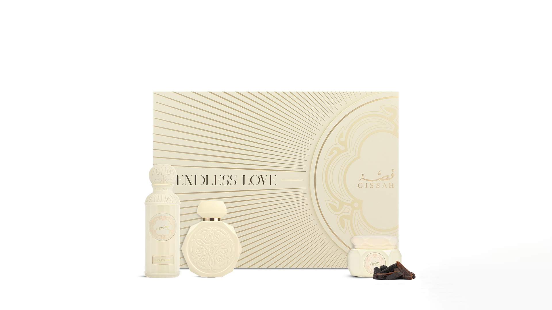 Gissah Endless Love Unisex Fragrance Set with Perfumes and Mamoul