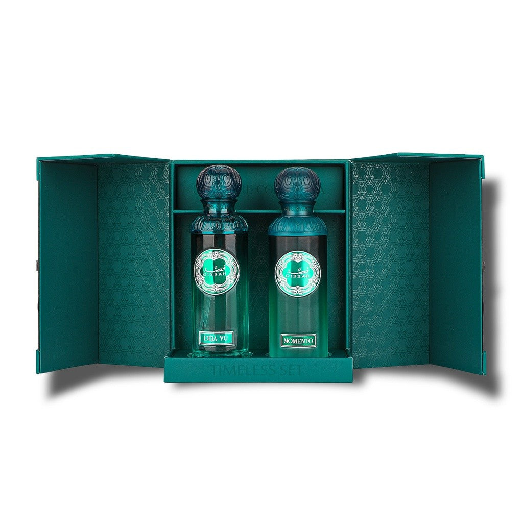 Gissah Timeless Perfume Set for Unisex - 2 x 90ml Bottles