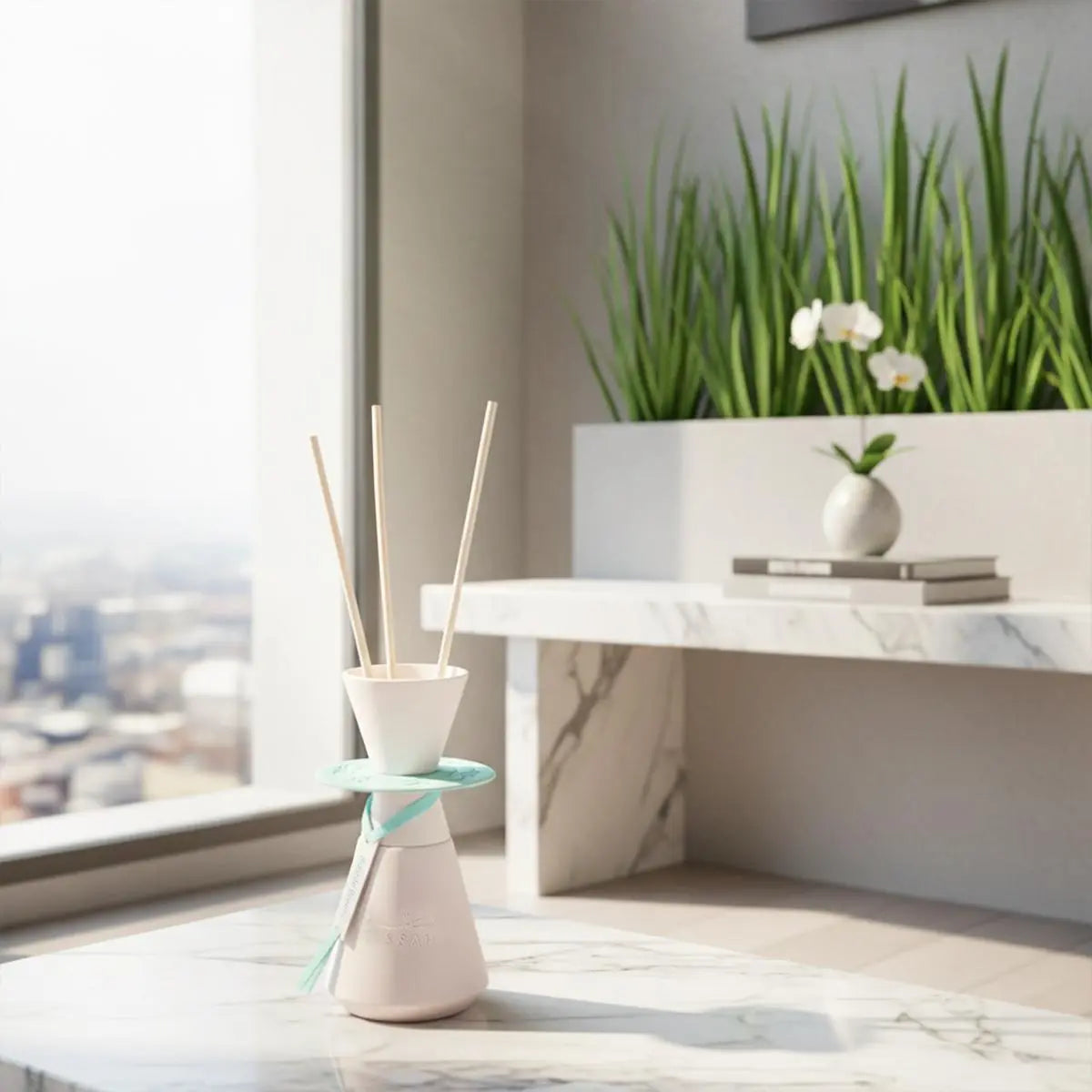 Bubble Breeze Home Diffuser and Refill Set Floral Powdery