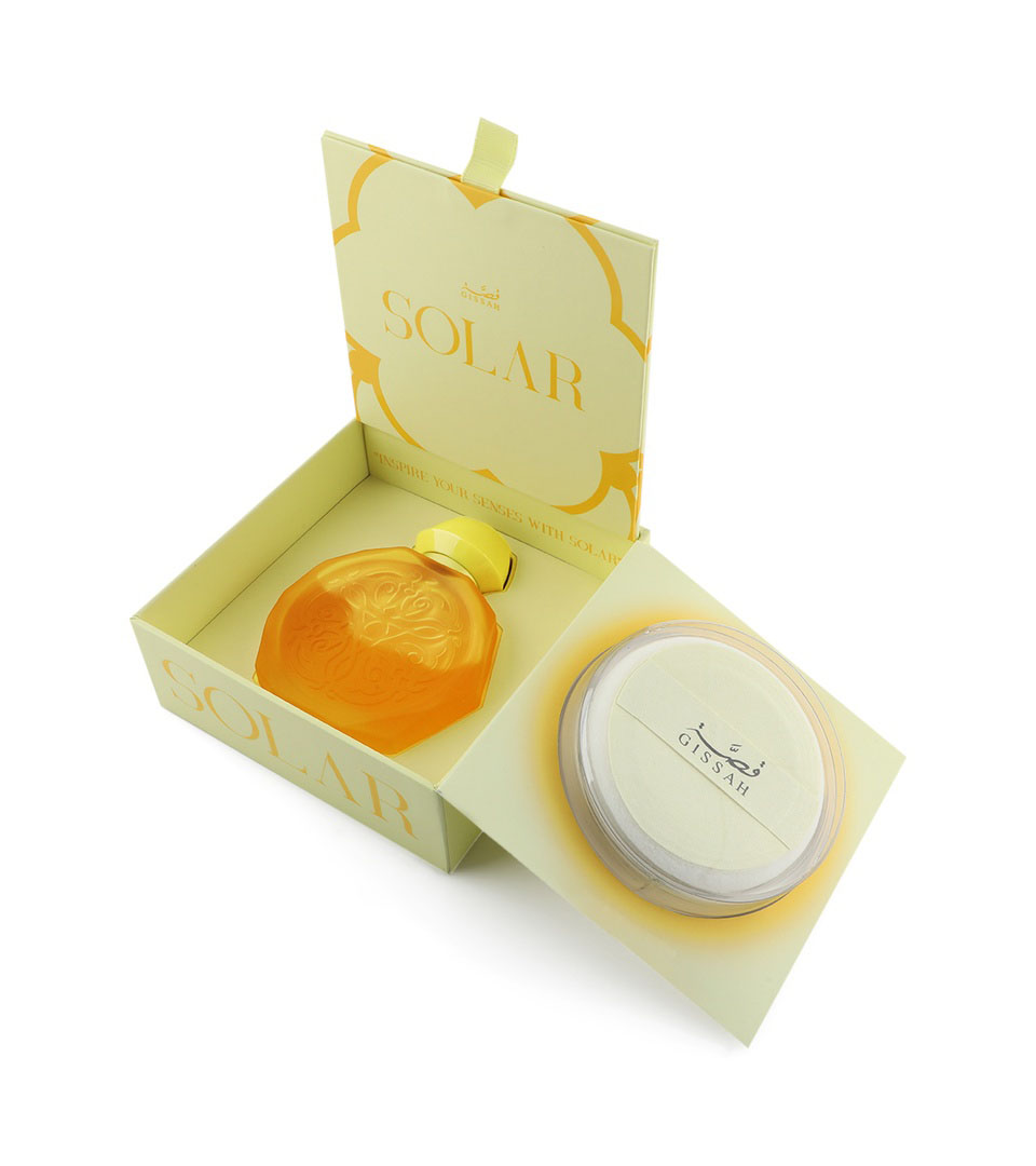 Gissah Solar Unisex Eau de Parfum and Scented Powder Set