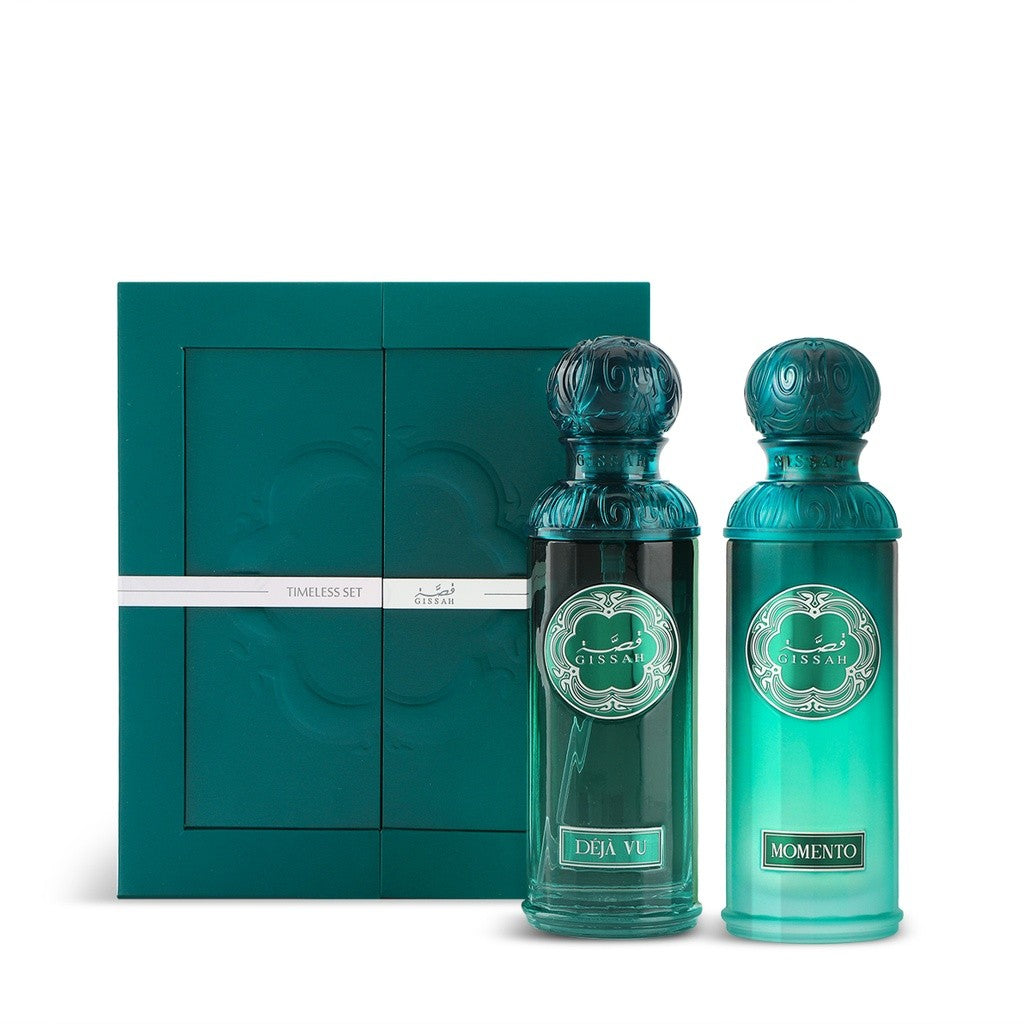 Gissah Timeless Perfume Set for Unisex - 2 x 90ml Bottles