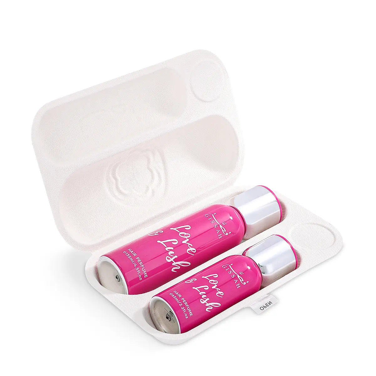 Gissah Love & Lush Hair Mist Set with Travel Size Bottle