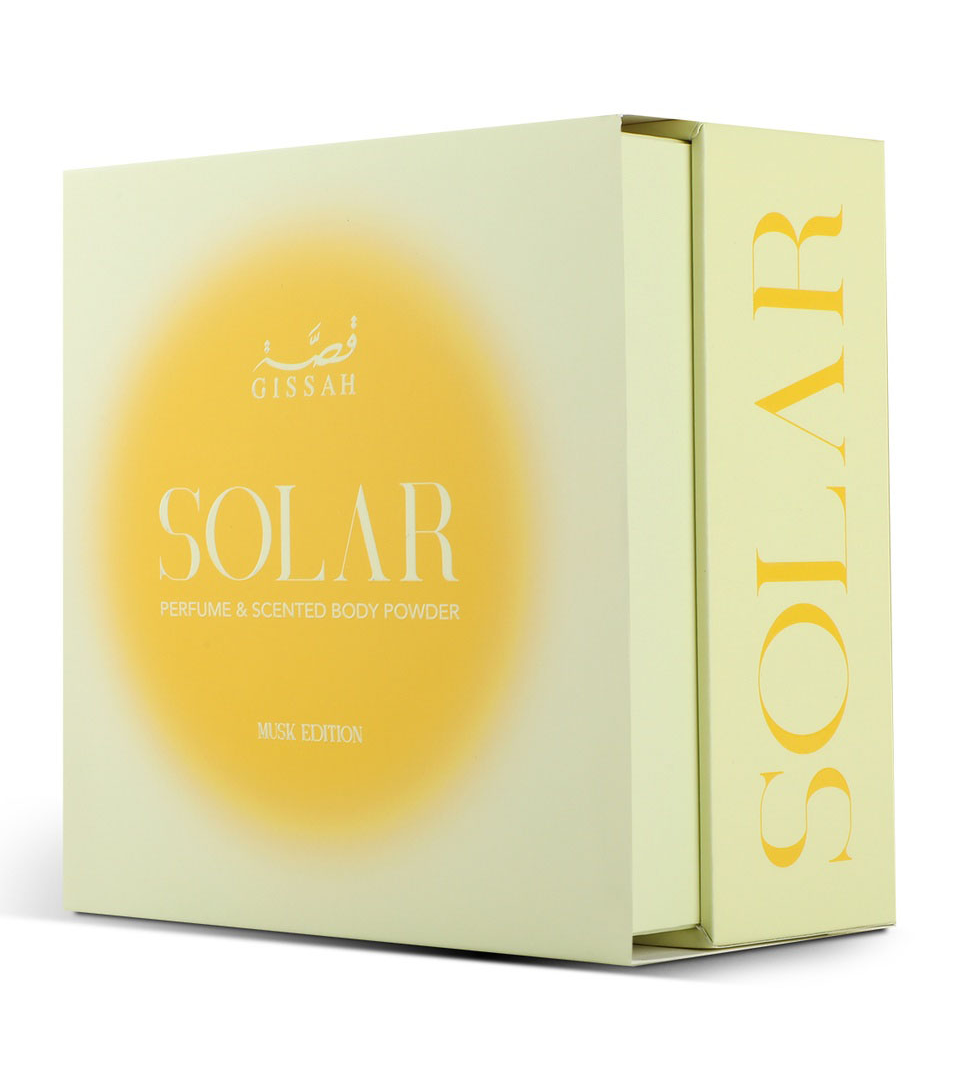 Gissah Solar Unisex Eau de Parfum and Scented Powder Set