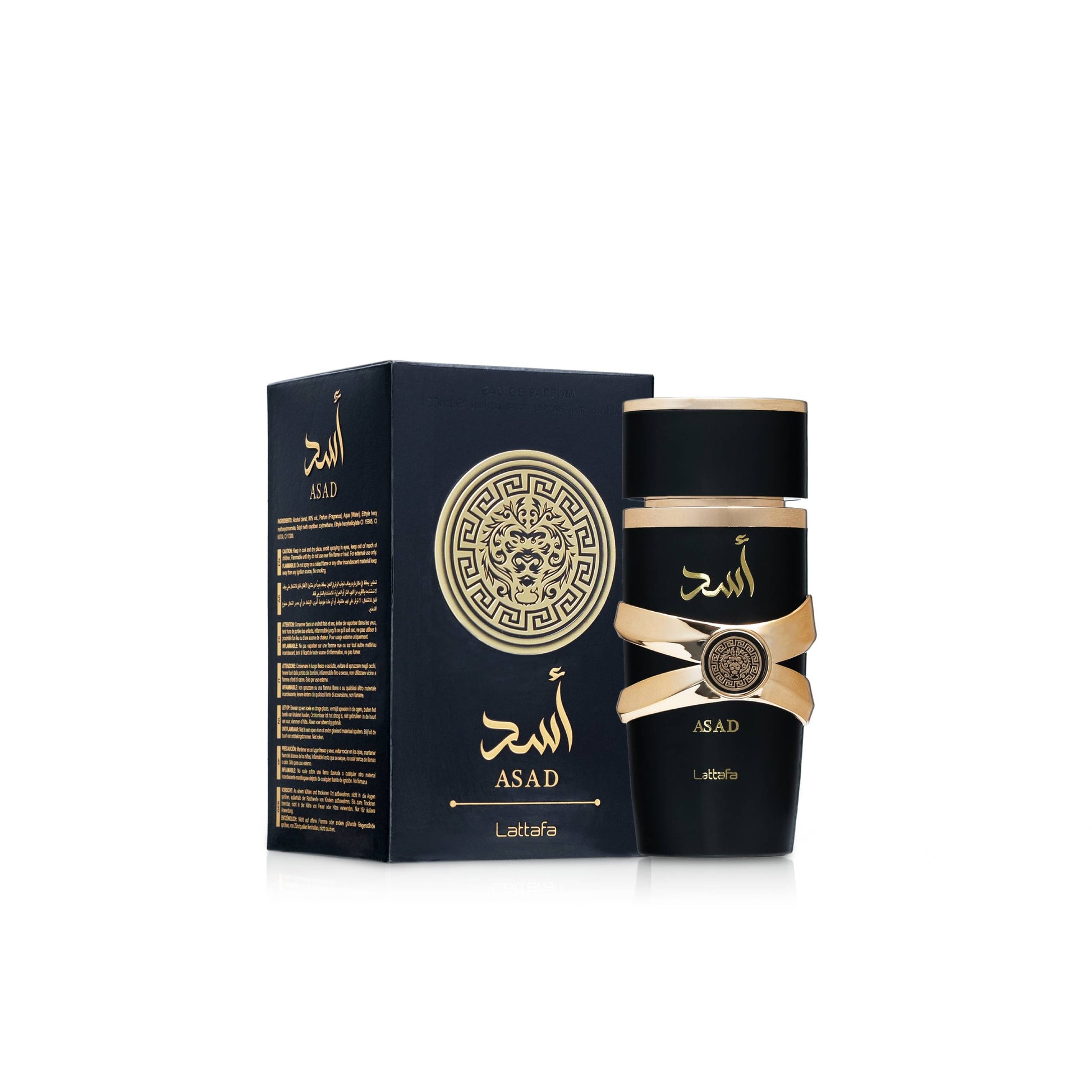 Lattafa Asad Eau De Parfum 100ml Long Lasting Spicy Tobacco Fragrance