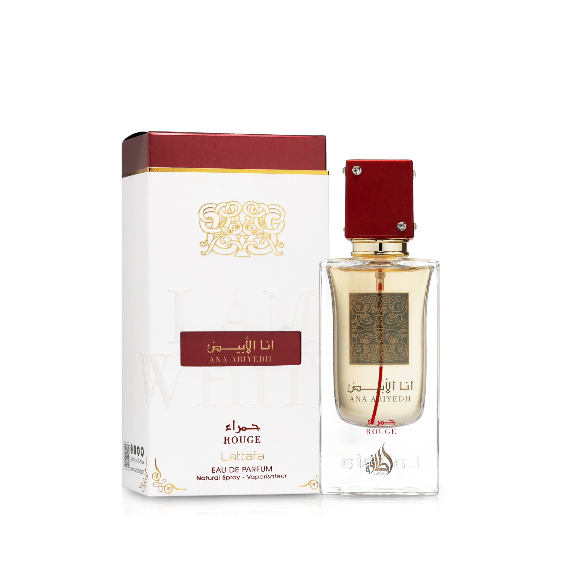Lattafa Ana Abiyedh Rouge Eau De Parfum 60ml Long Lasting Fragrance