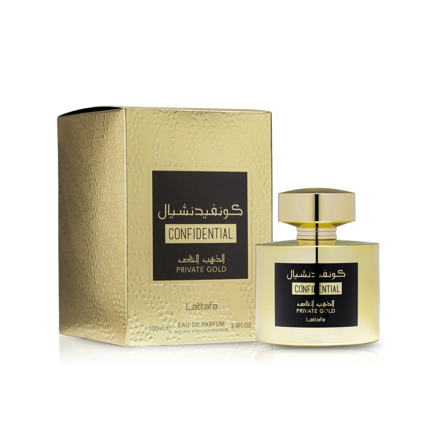 Lattafa Confidential Private Gold Eau de Parfum 100ml Fragrance