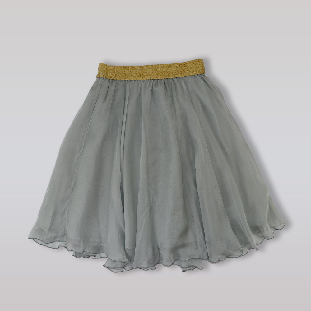 Pale Cloud Roselle Skirt Dusted Blue Elegant Girls Tulle Skirt