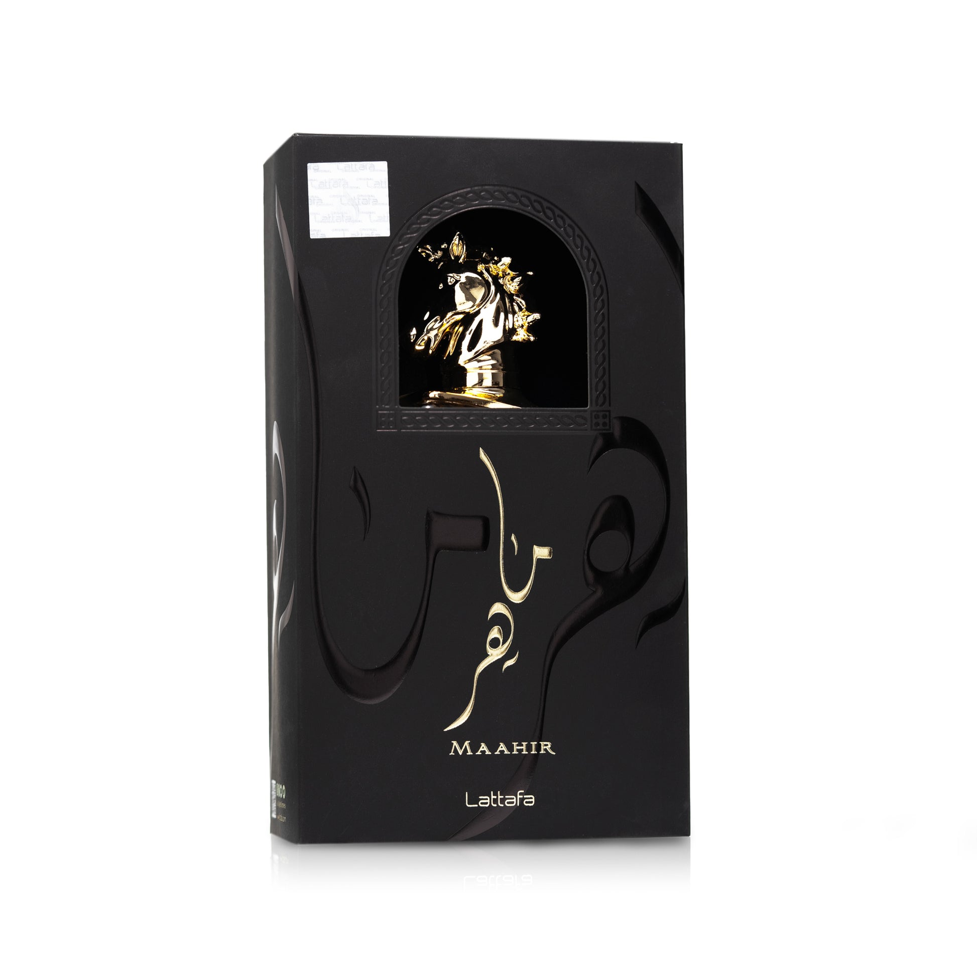 Lattafa Maahir Gold Eau De Parfum 100ml Exotic Saffron Oud Leather Scent