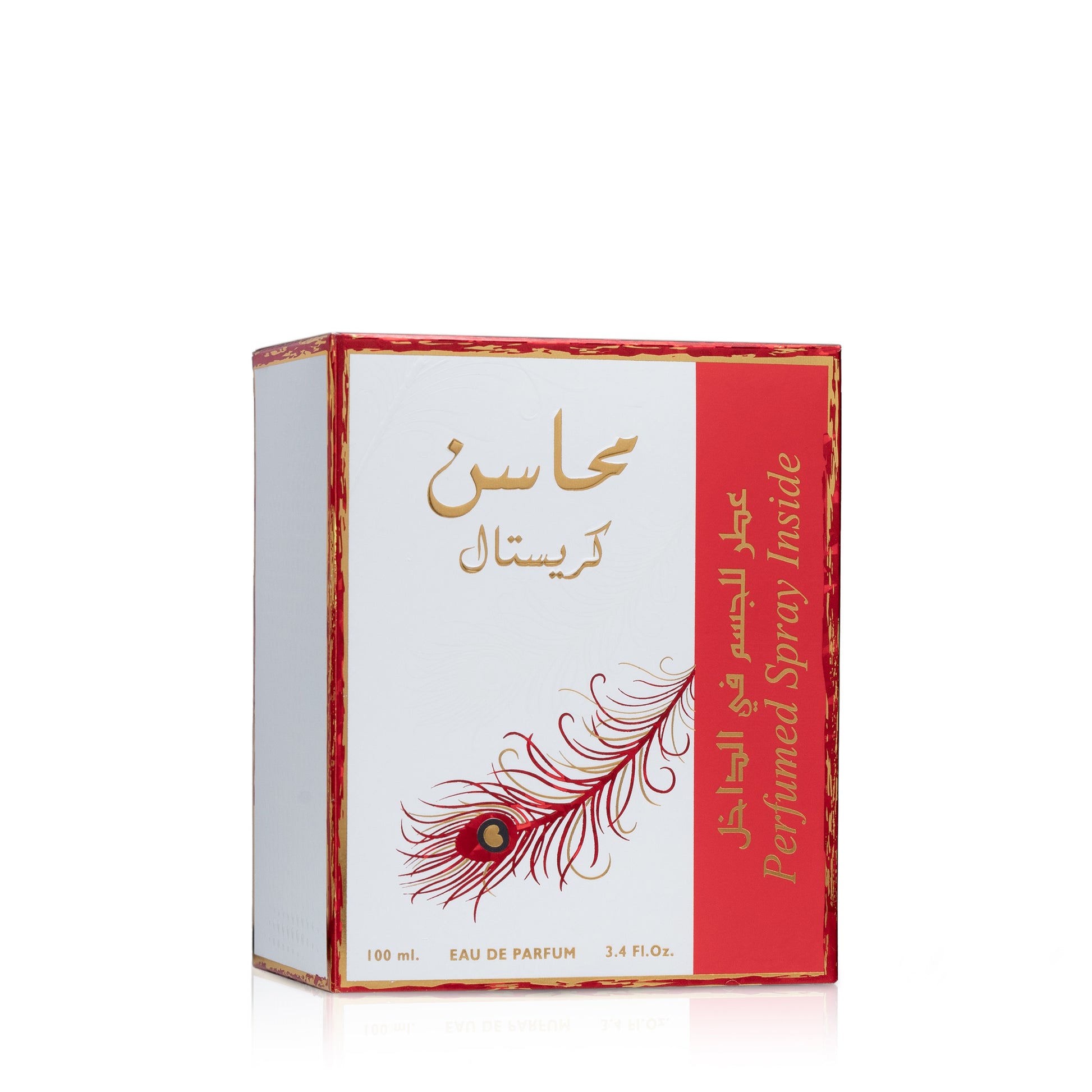Lattafa Mahasin Crystal 100ml Long Lasting Saffron and Bergamot Perfume