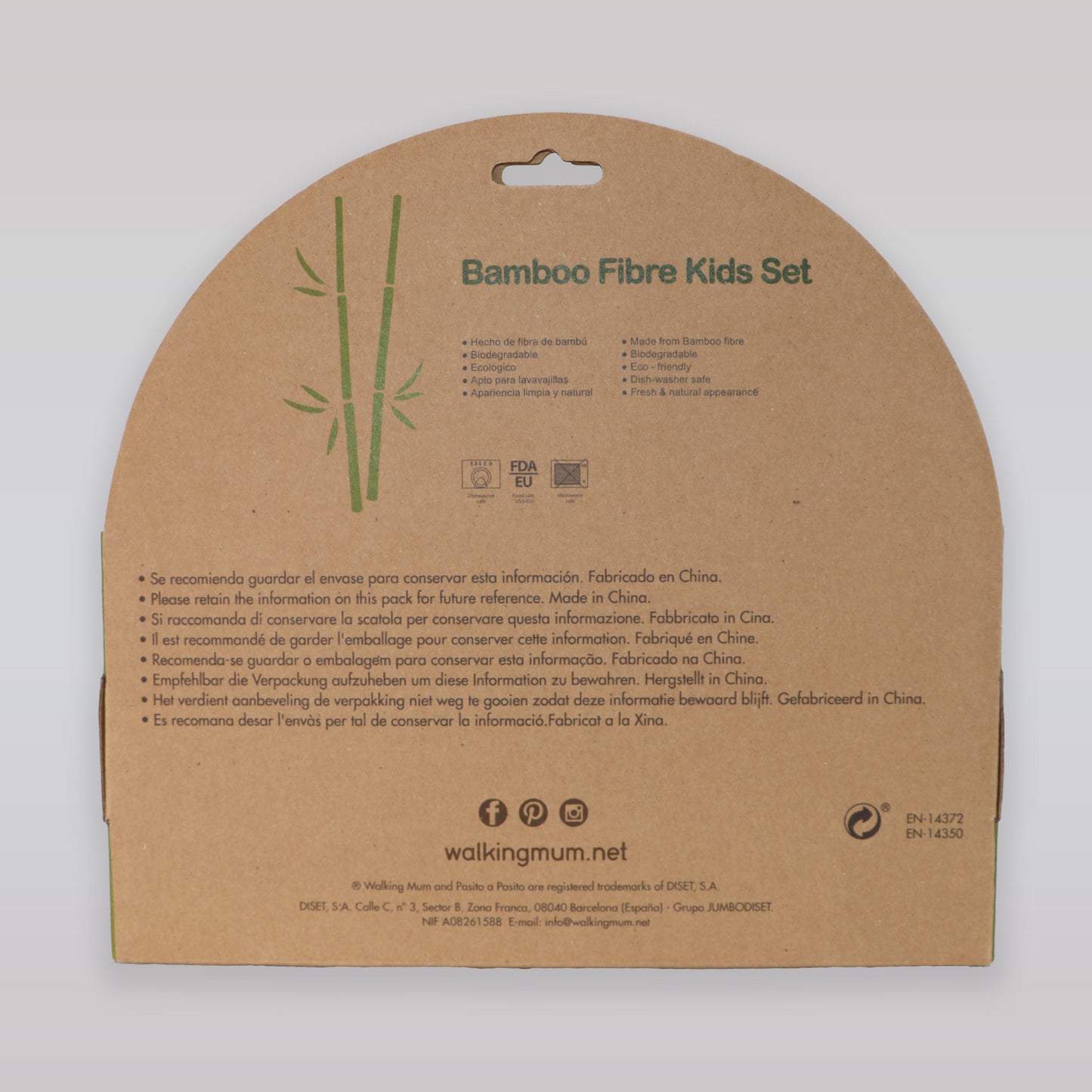 Pasito a Pasito Bamboo Knight Castle Dragon Children Dining Set 5-Piece