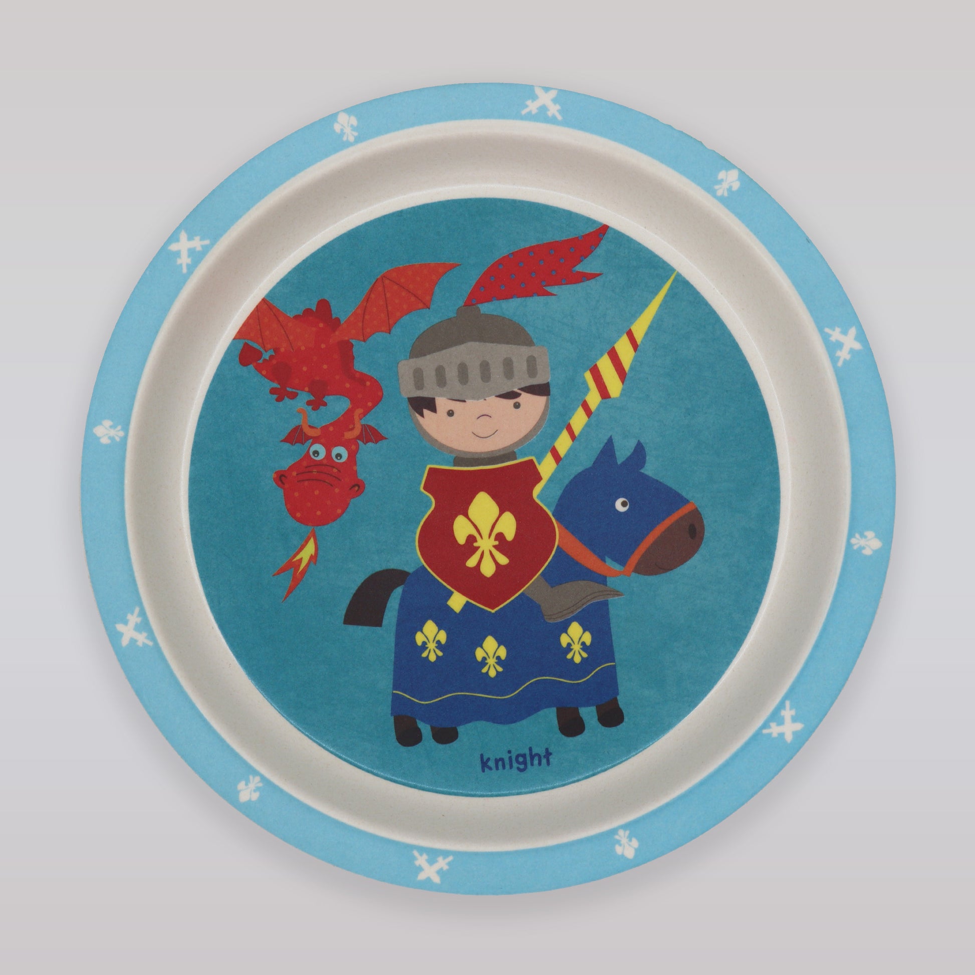 Pasito a Pasito Bamboo Knight Castle Dragon Children Dining Set 5-Piece