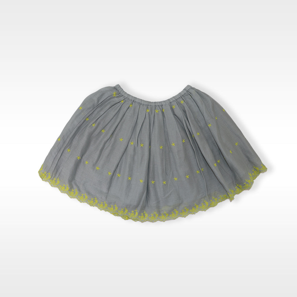 I Love Gorgeous Girls Jet Skirt in Charcoal Gray Sparkle