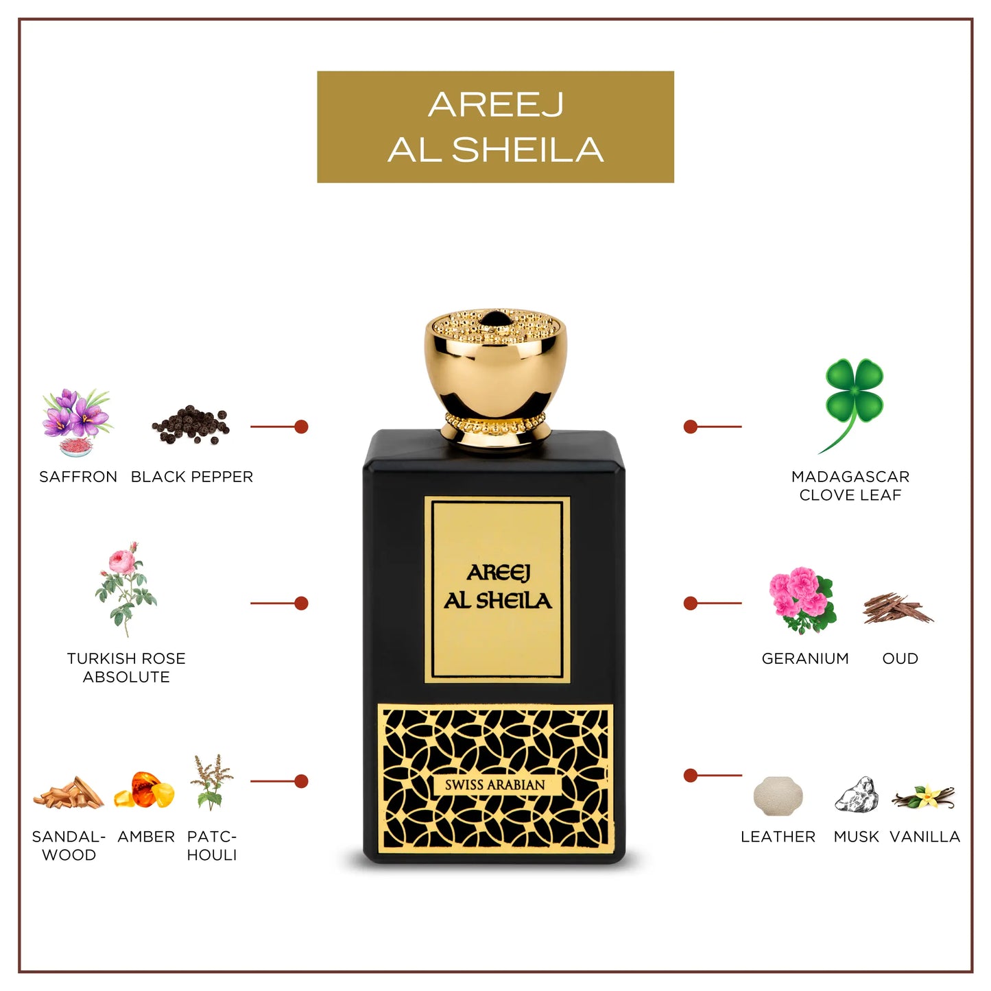 Swiss Arabian Areej Al Sheila Luxury Eau de Parfum for Women
