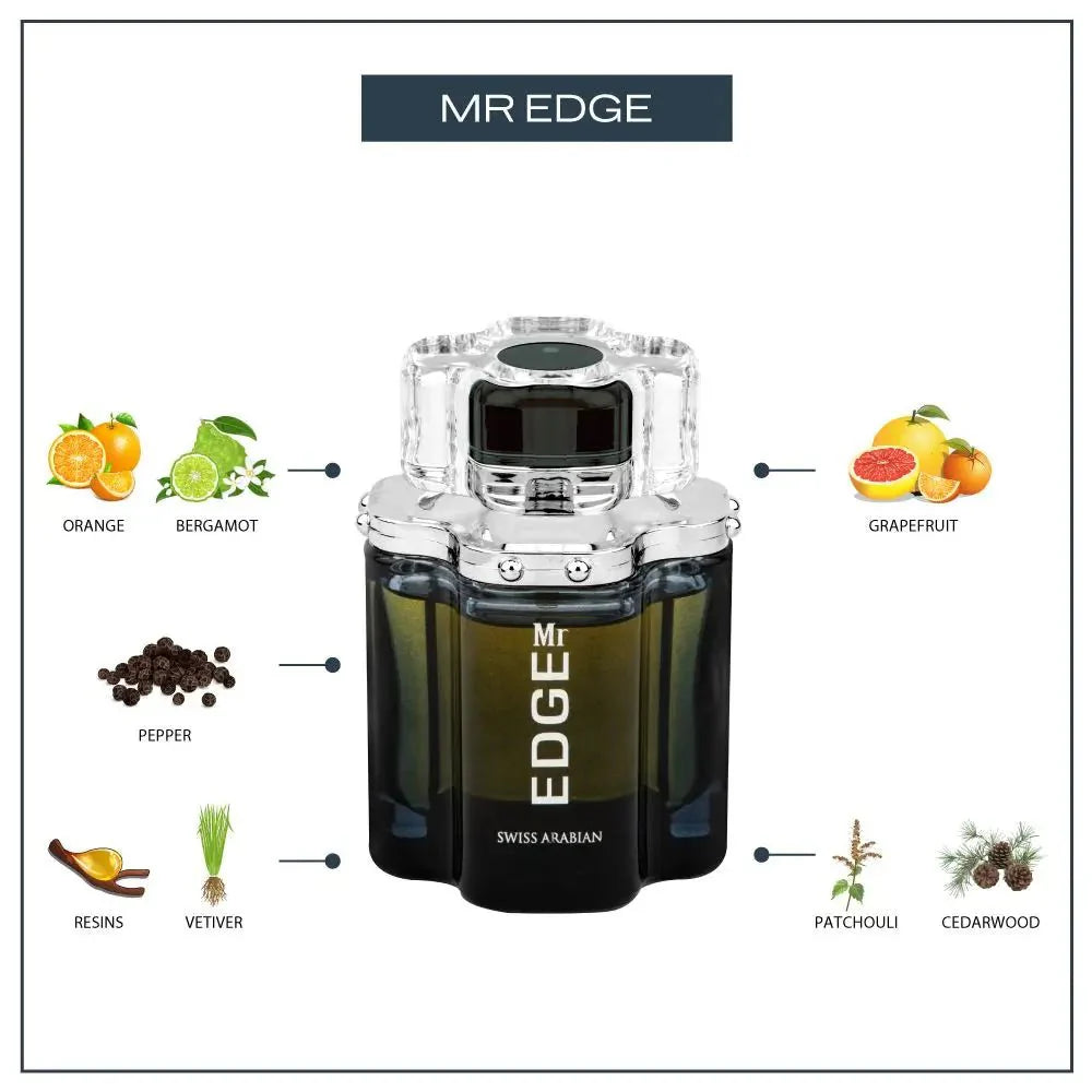 Swiss Arabian Mr Edge Woody Chypre Eau de Parfum Men