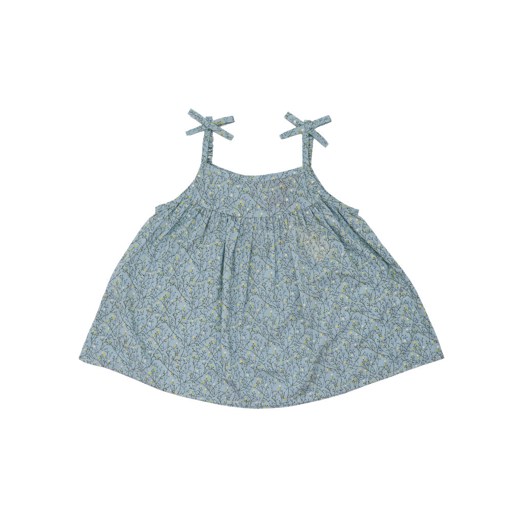 I Love Gorgeous Girls Mountain Top Grey Printed Cotton Dress