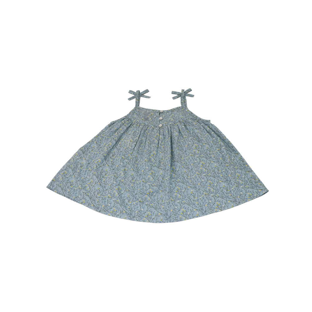 I Love Gorgeous Girls Mountain Top Grey Printed Cotton Dress