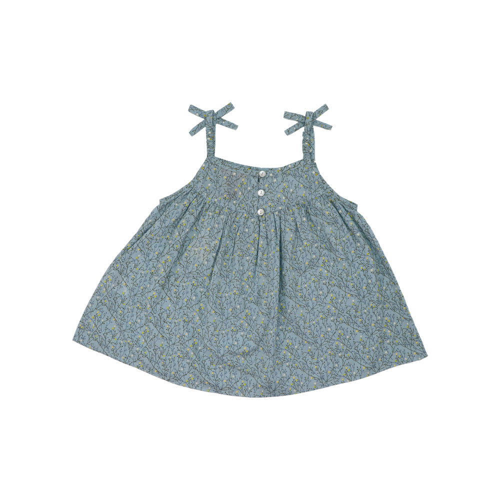 I Love Gorgeous Girls Mountain Top Grey Printed Cotton Dress