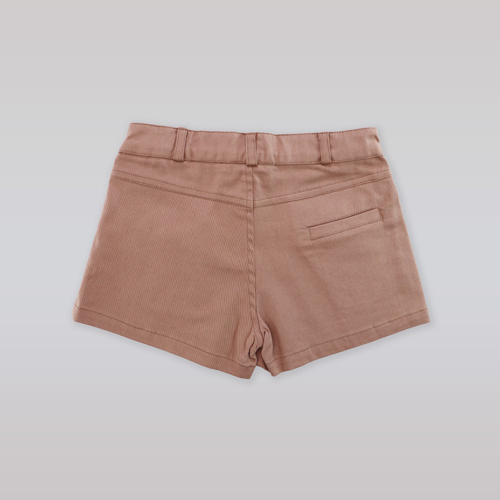 I Love Gorgeous Girls Mushroom Brown Stylish Cotton Short Shorts