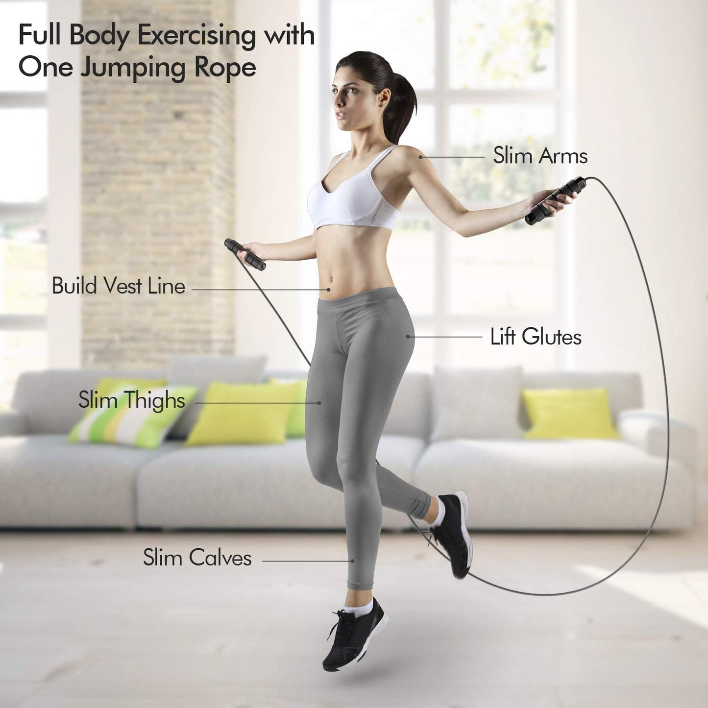 ump Rope, Tangle-Free Rapid Speed Jumping Rope Cable