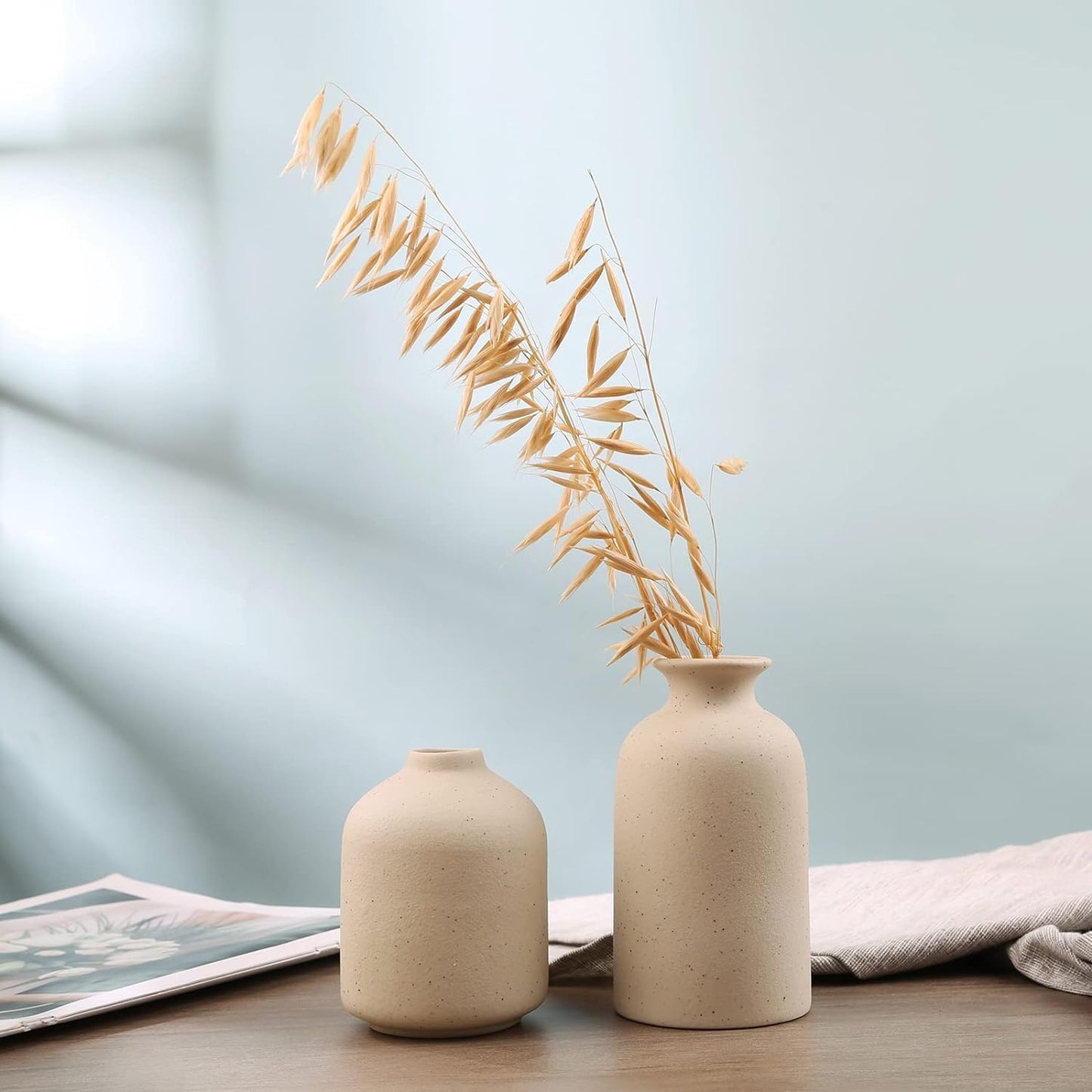 SKY-TOUCH Home Decor Ceramic Vase Set of 3