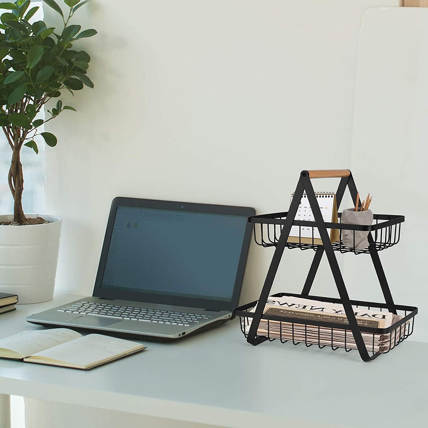 2 Tier Countertop Fruit Storage Basket