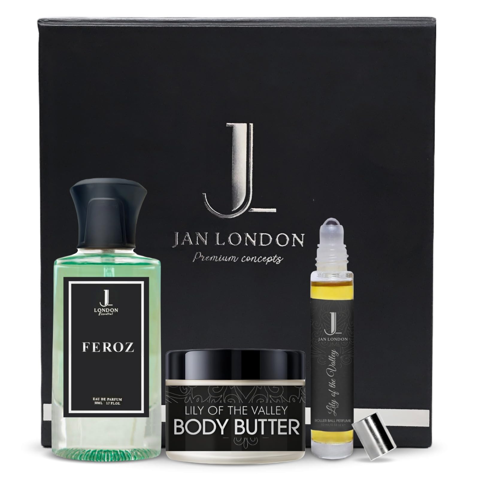 Jan London Feroz Luxury Fragrance Gift Set with Perfume Butter