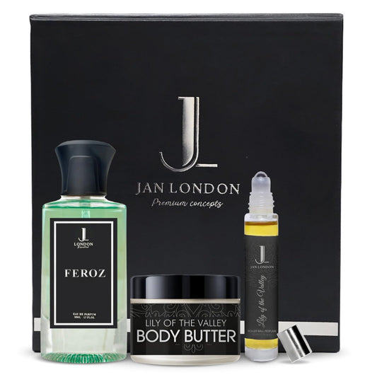 Jan London Feroz Luxury Fragrance Gift Set with Perfume Butter