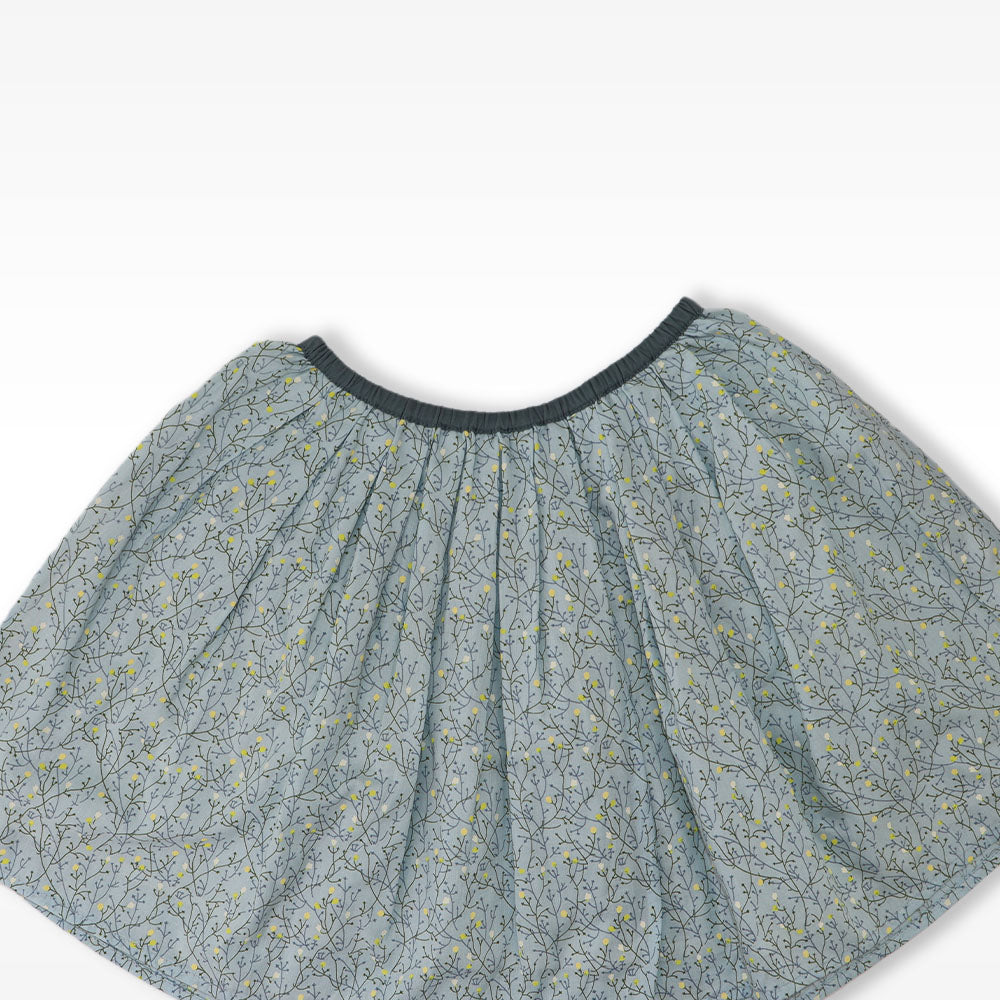 I Love Gorgeous Wild Garden Sweetie Gray Floral Cotton Dress