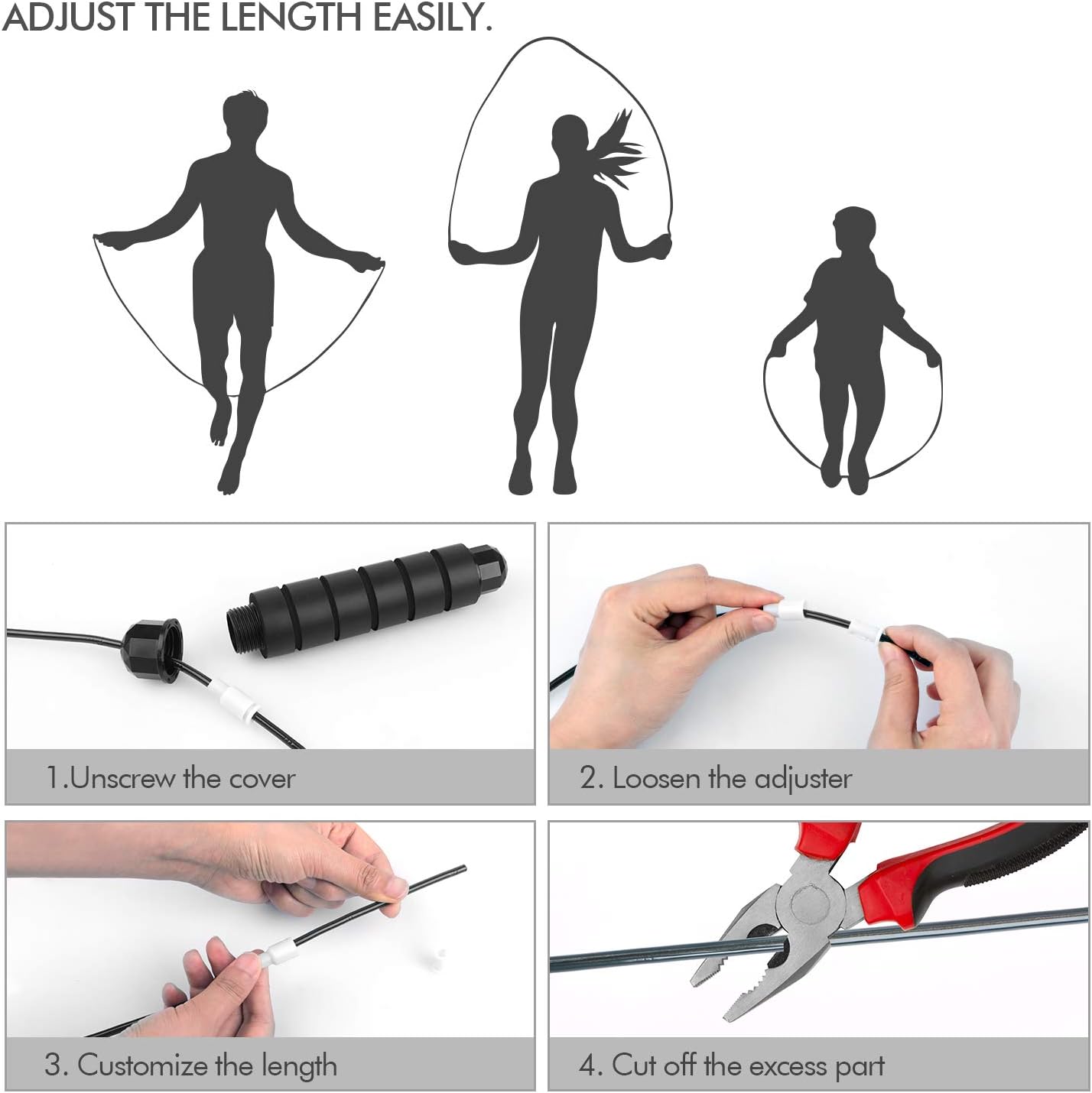 ump Rope, Tangle-Free Rapid Speed Jumping Rope Cable