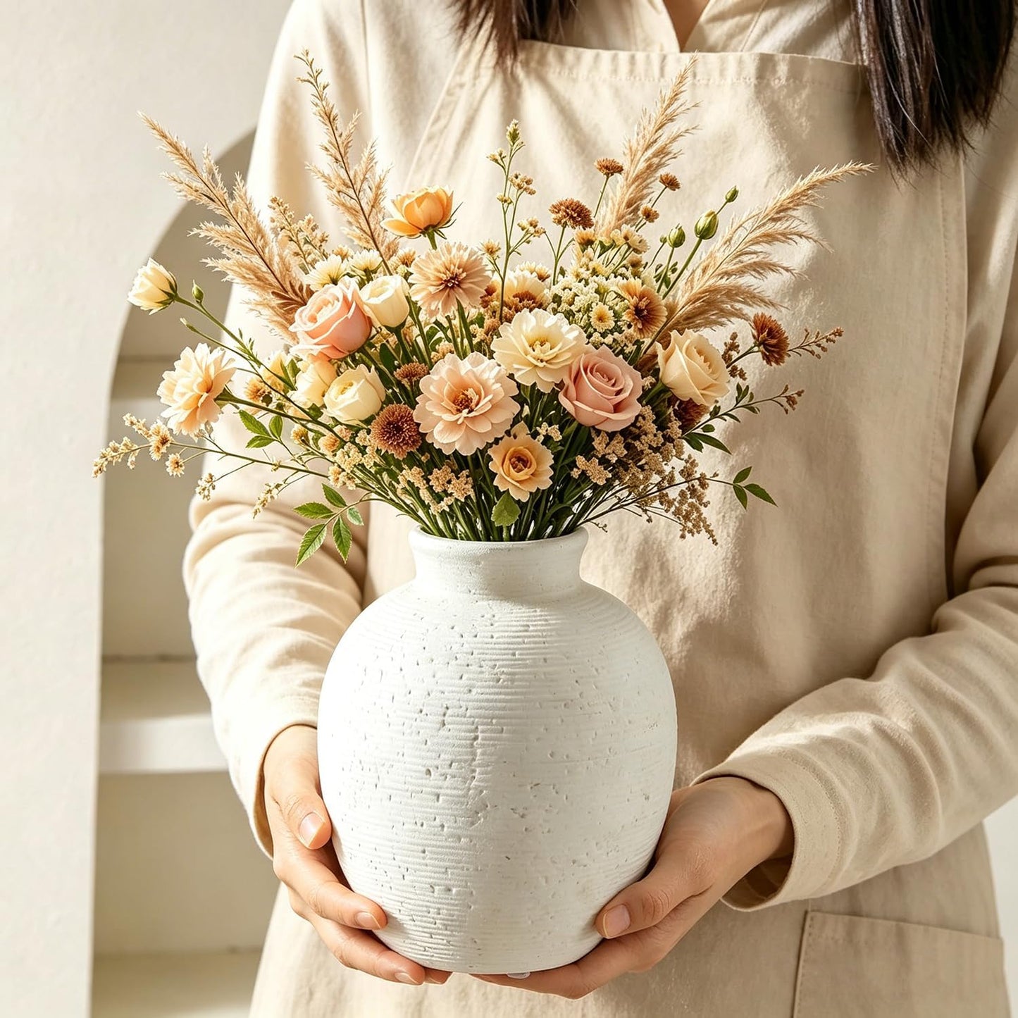 Heifgott Ceramic Flower Vase Home Decor