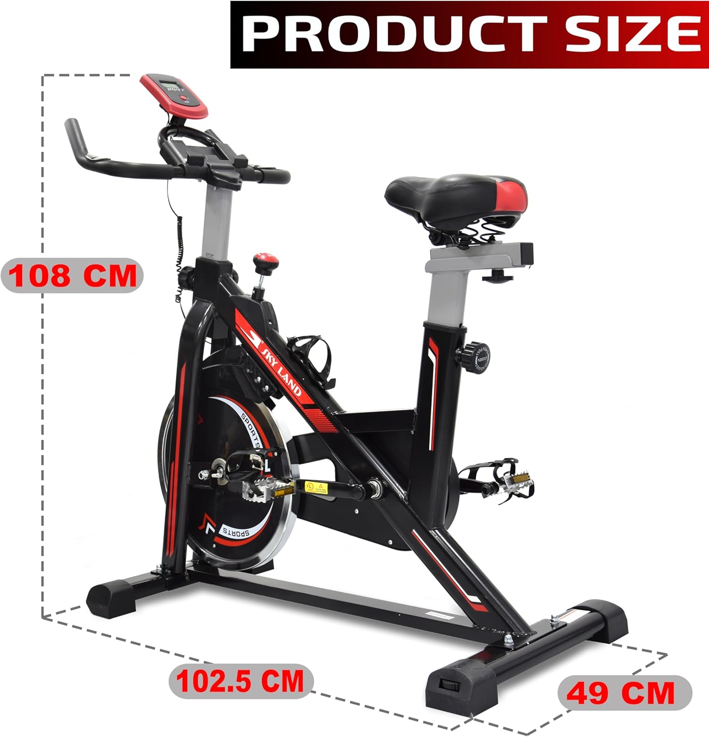 Exercise Bike/Spin Bike for Home Cardio Workouts
