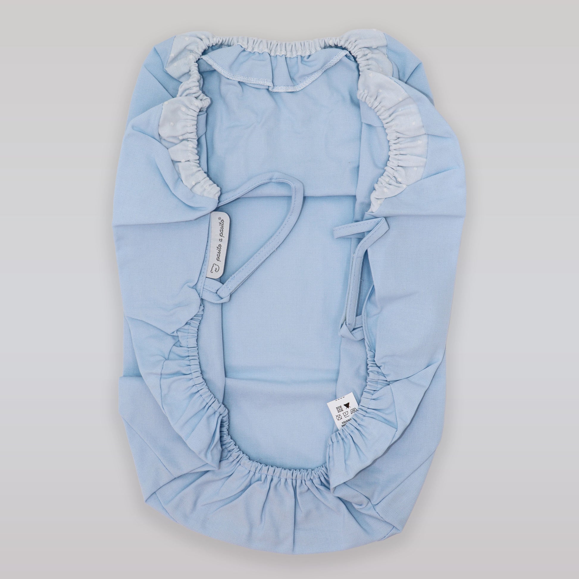 Pasito a Pasito Universal Cotton Baby Car Seat Hood Blue