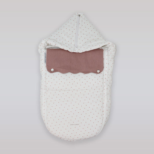 Pasito a Pasito Pink Amelie Universal Waterproof Stroller Sleeping Bag