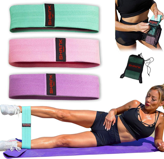 3 PC Fabric Resistance Bands Set