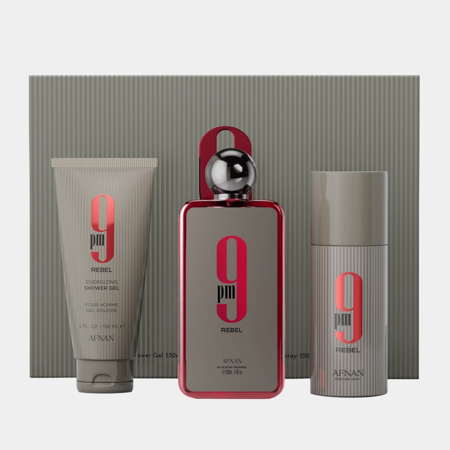 Afnan 9 PM Rebel Luxury Fragrance Gift Set for Men