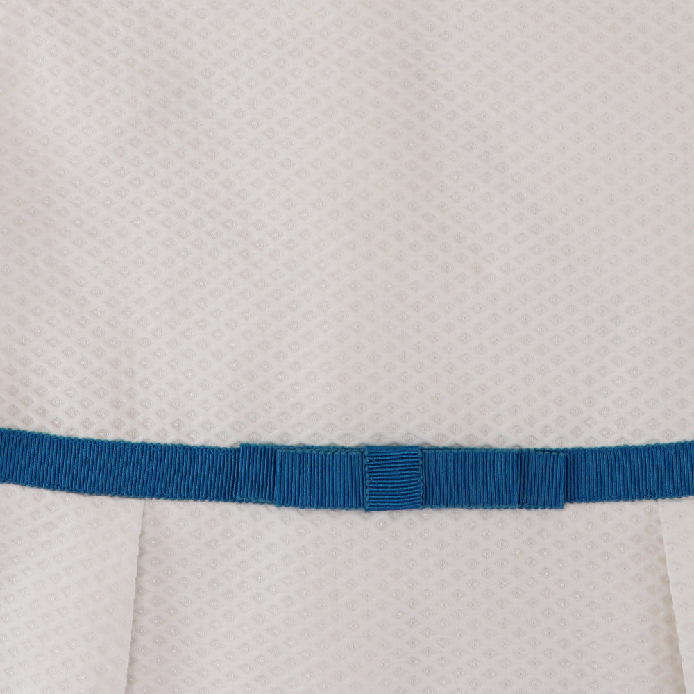Amberley London Girls Portofino Cotton Dress in Grecian Blue