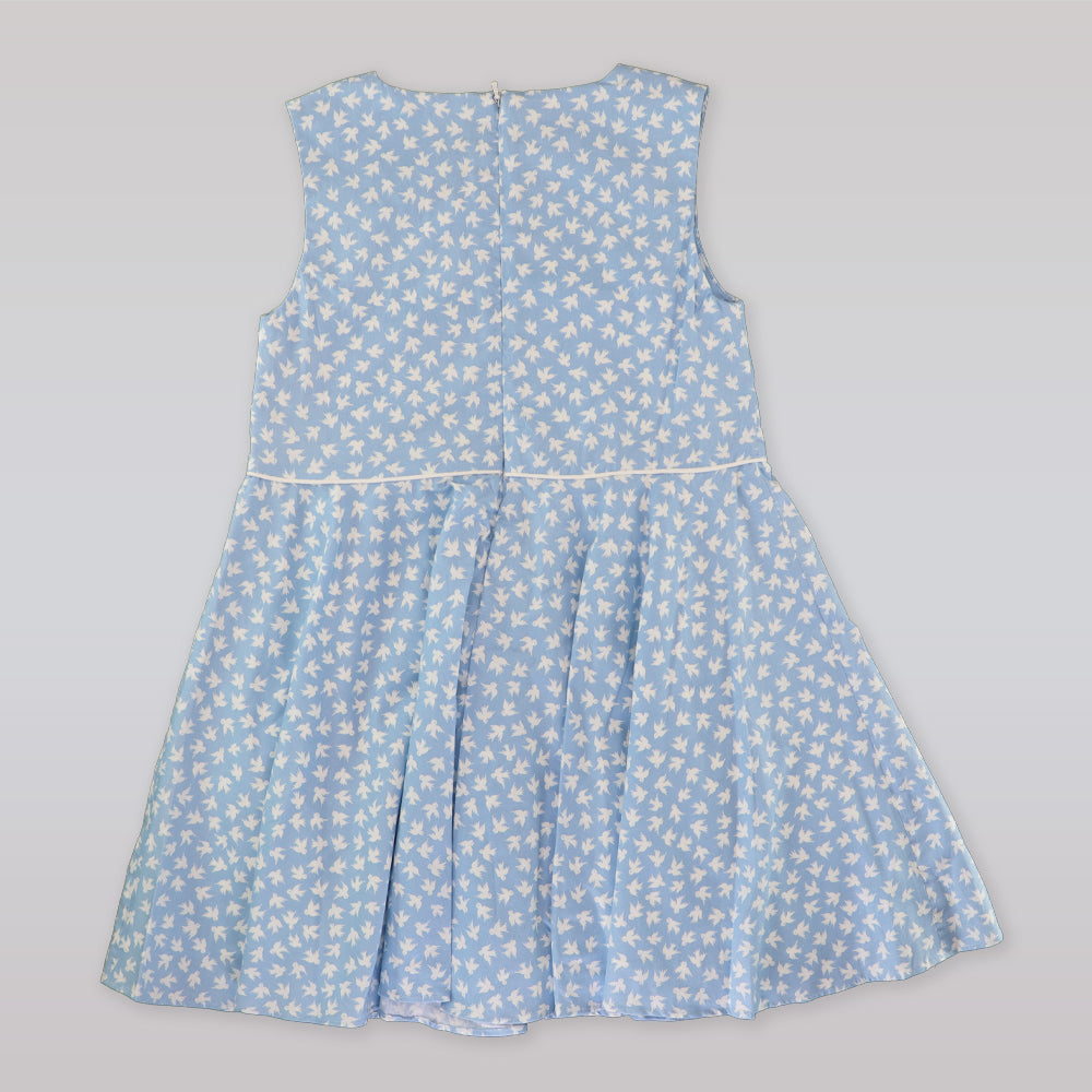 Amberley London Girls Bluebird Roman Holiday Sleeveless Cotton Party Dress