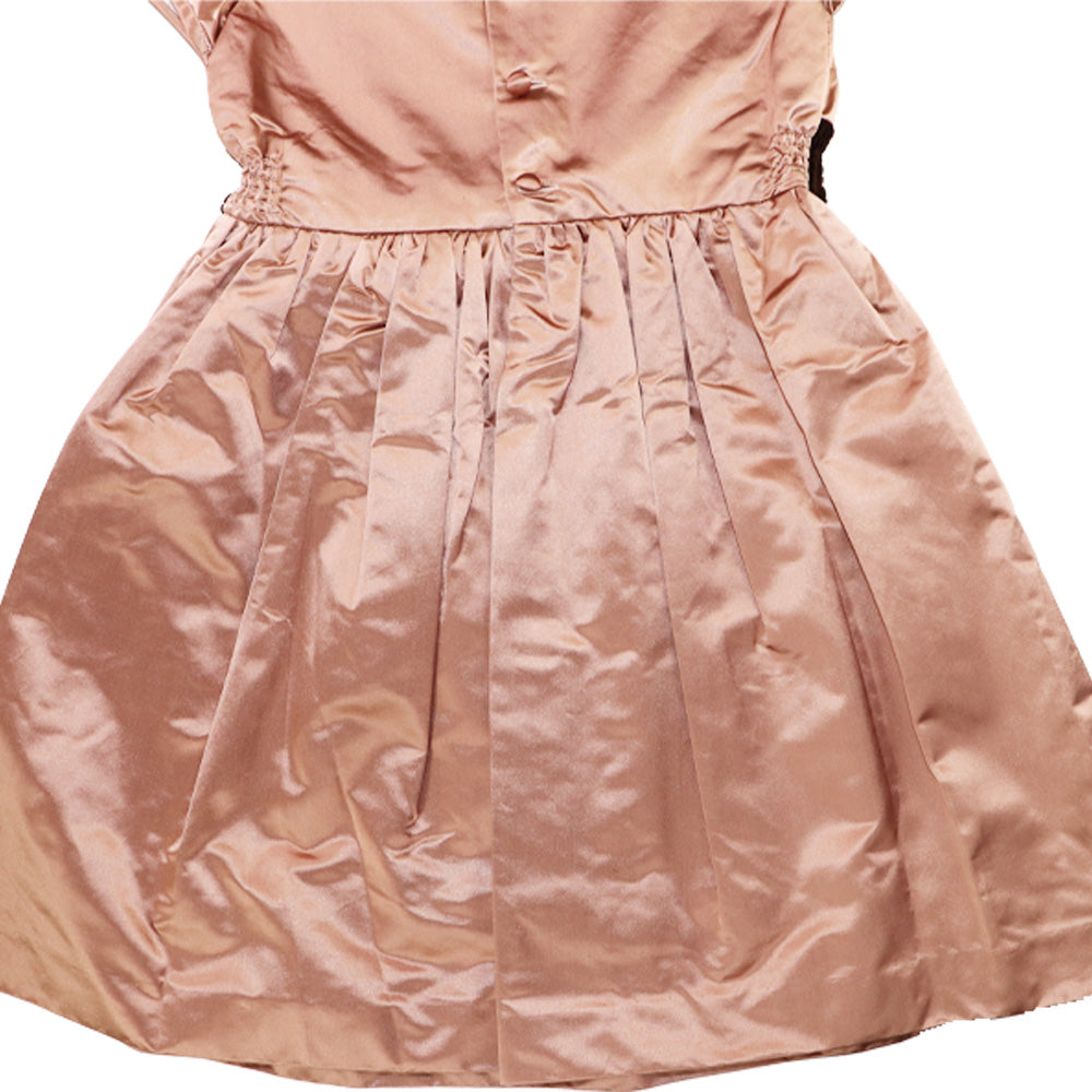 Amberley London Kensington Satin Rose Elegant Party Dress for Girls