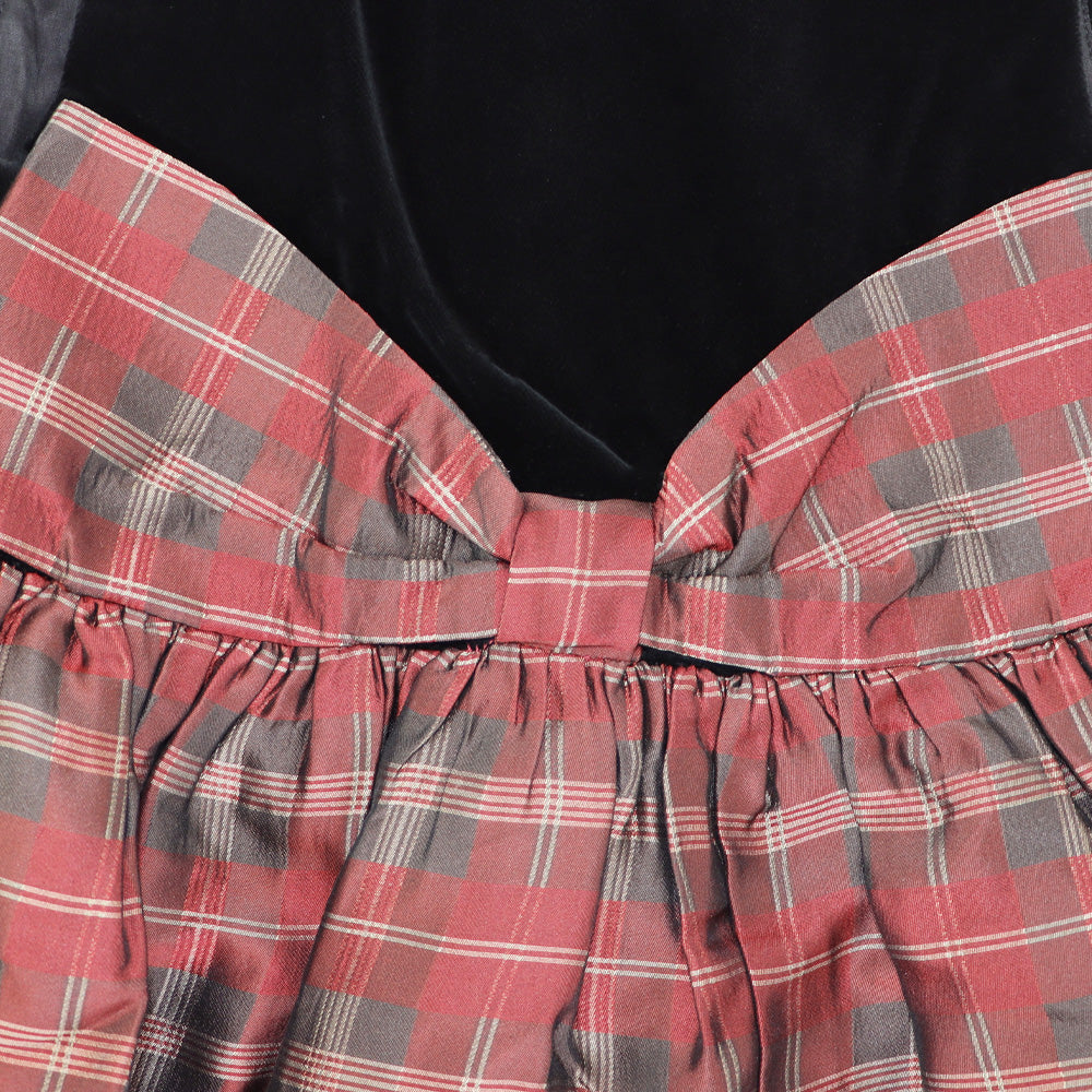 Amberley London Mackenzie Tartan Checked Party Dress Red and Green