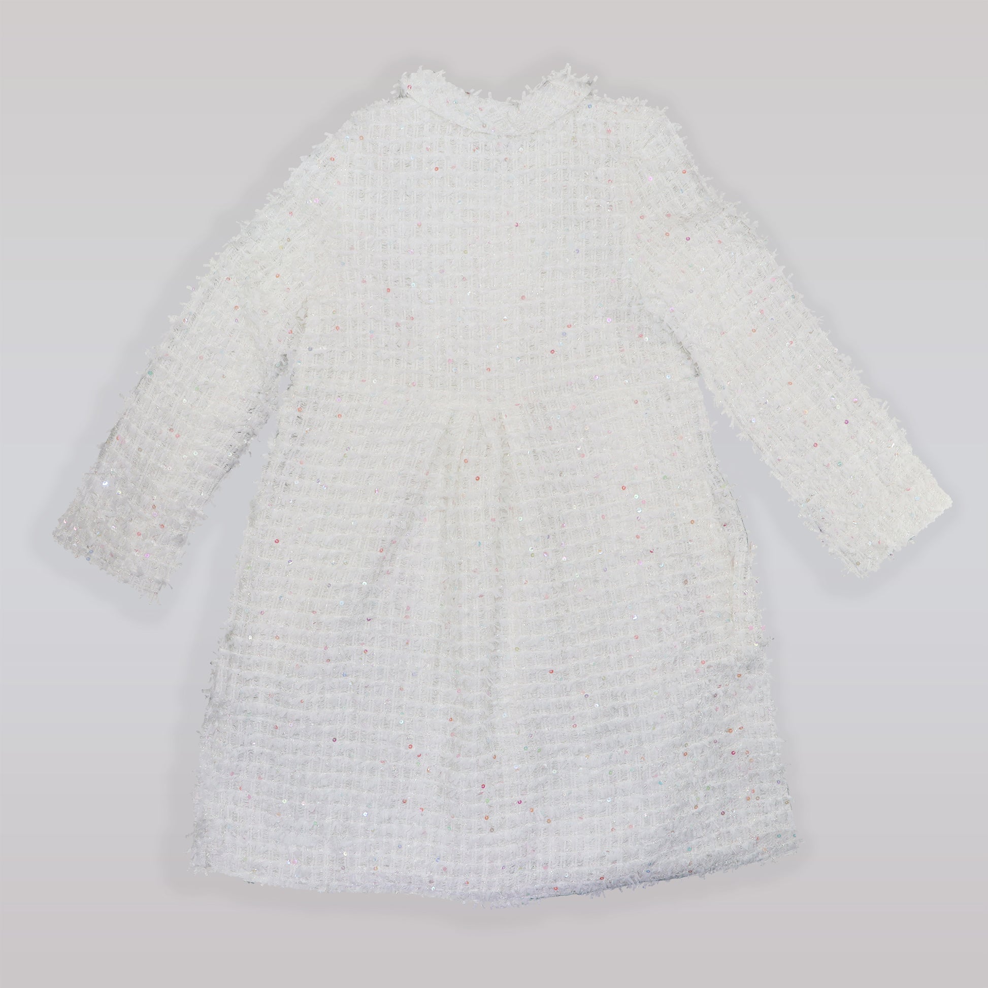 Amberley London Girls Arabesque Winter Coat in Confetti Pink