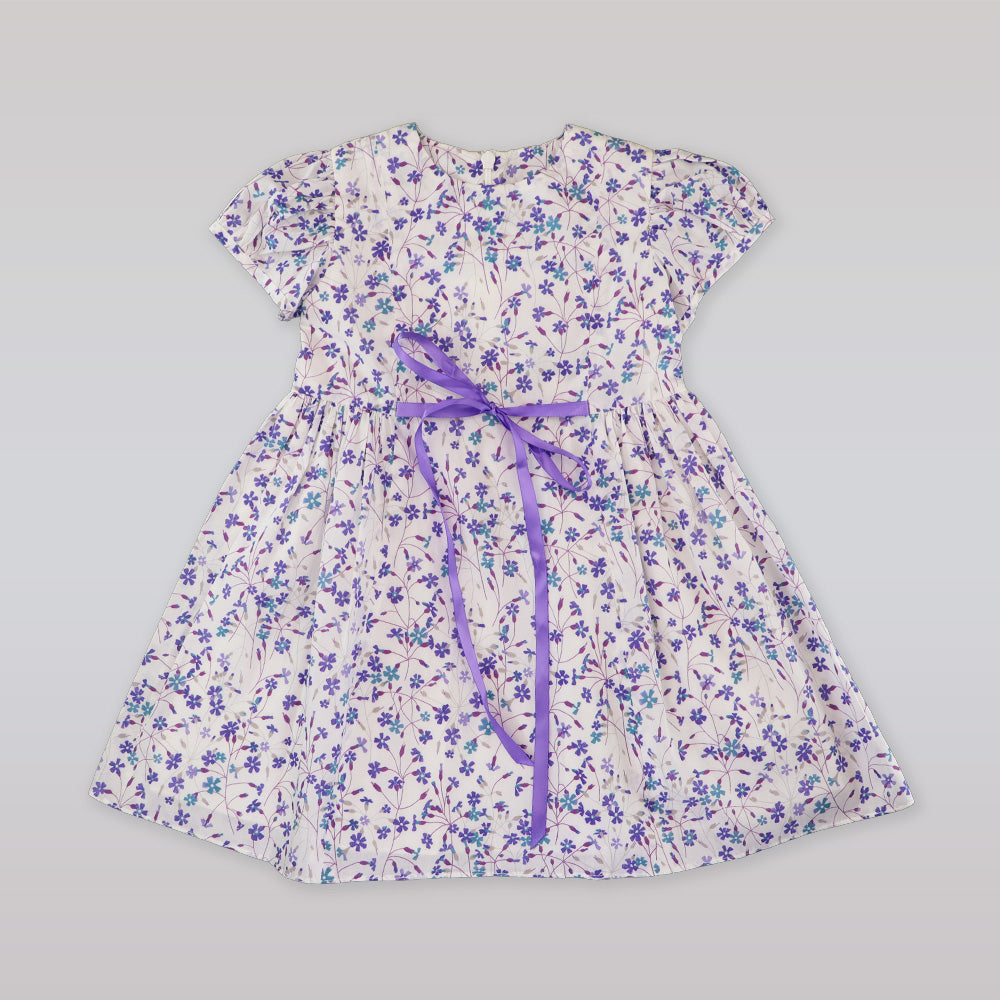 Amberley London Chantilly Liberty Print Blue Lavender Toddler Dress