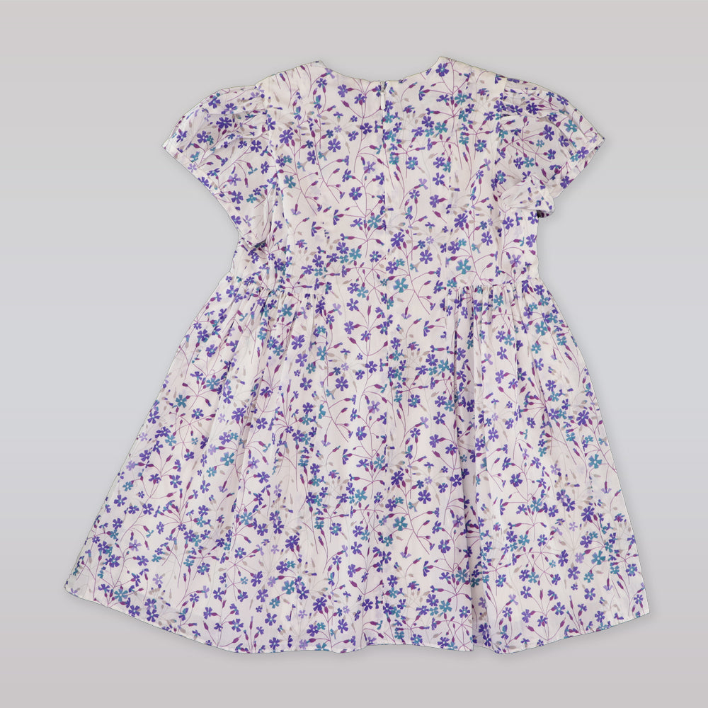 Amberley London Chantilly Liberty Print Blue Lavender Toddler Dress