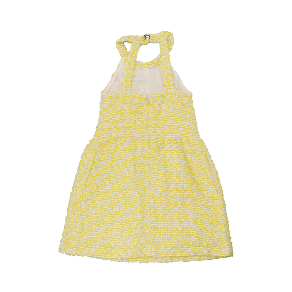 Amberley London Lucia Daffodil Yellow Sleeveless Girls Party Dress