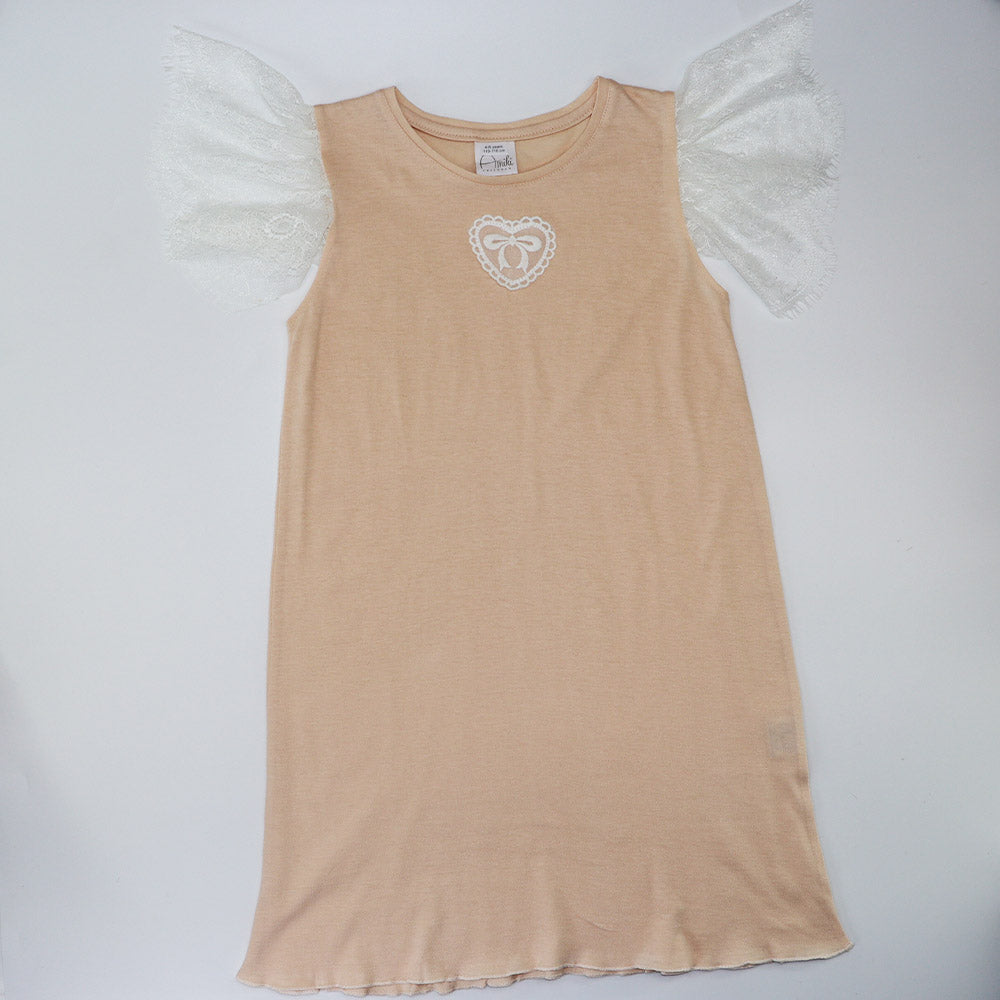 Amiki Gloria Jasmine Girls Luxury Silk Cotton Pajamas Set