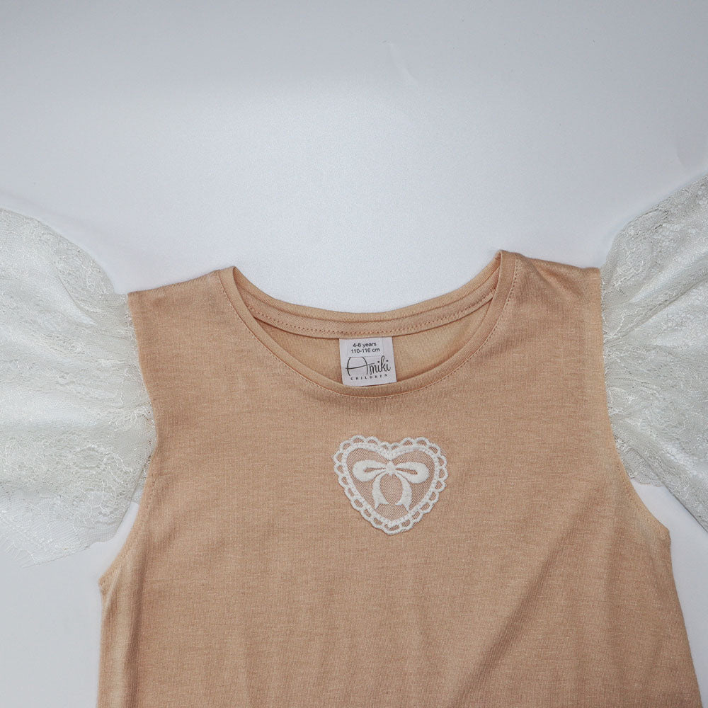 Amiki Gloria Jasmine Girls Luxury Silk Cotton Pajamas Set
