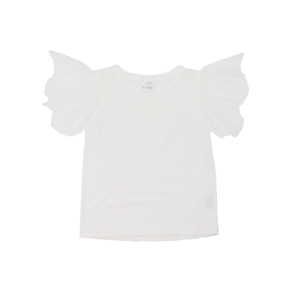 Elegant AMIKI Paula Girls White Cotton Nightdress for Peaceful Sleep