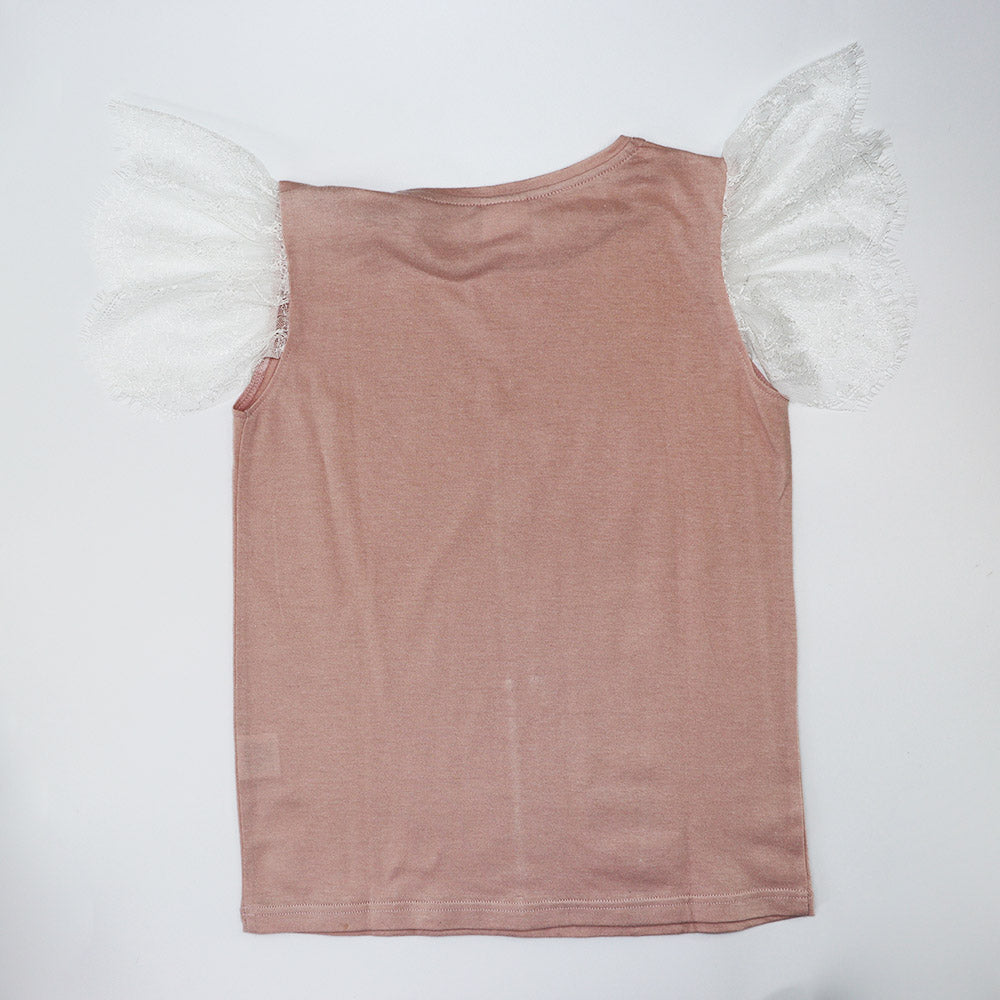 Amiki Girls Paula Powder Pink Long Sleeve Cotton Nightgown